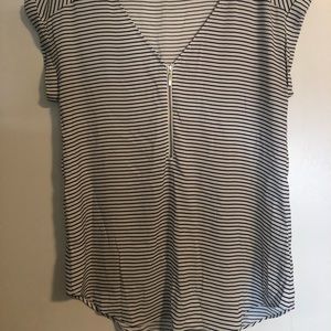 Express zip front blouse